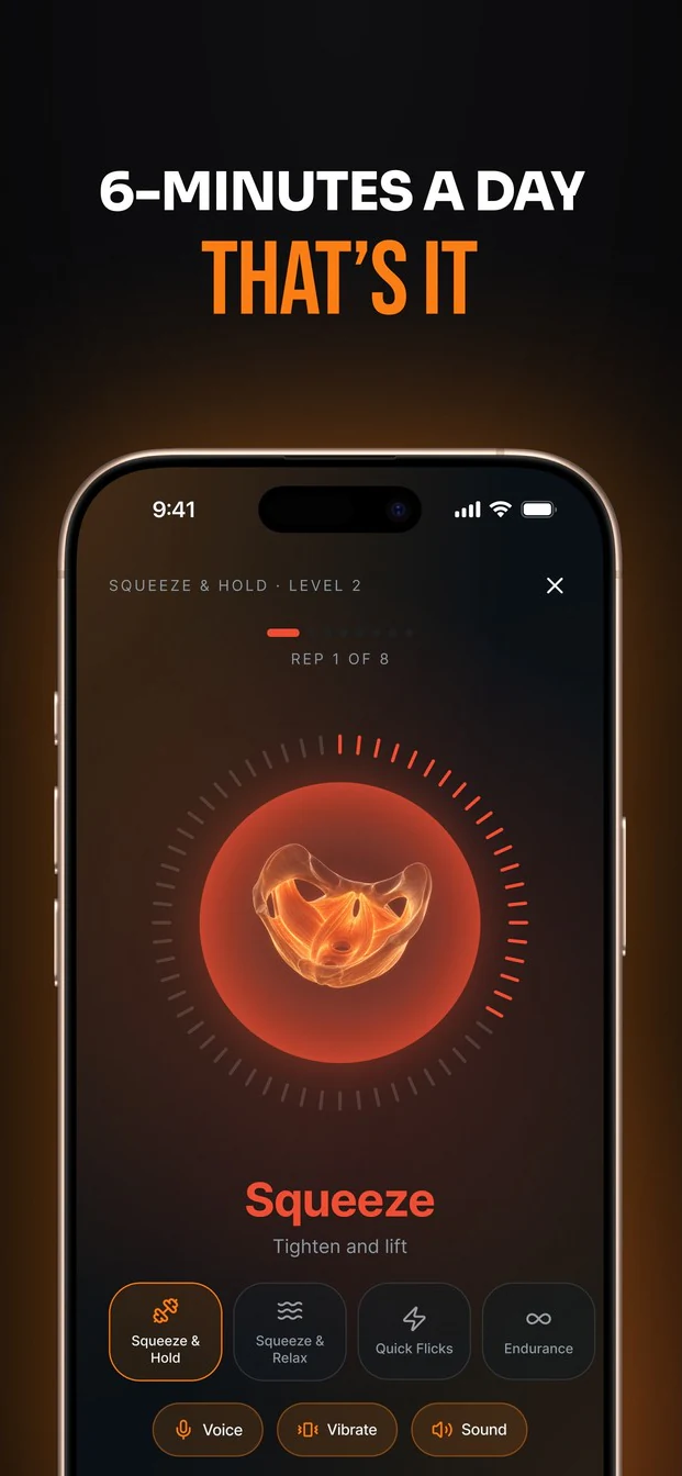 Performax App Store screenshot: six minutes a day, that's it